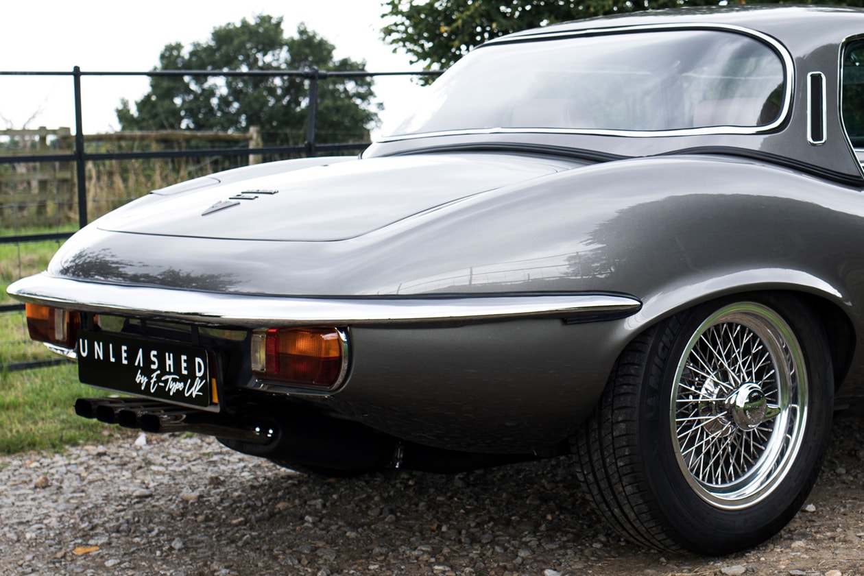 E-Type UK Unleashed Jaguar E-Type Series III Classic Car Restomod Restored Bespoke Custom V12 6.1L Power Speed Performance HYPEBEAST Closer Official Look Driven Test Drive British Countryside Editorial 