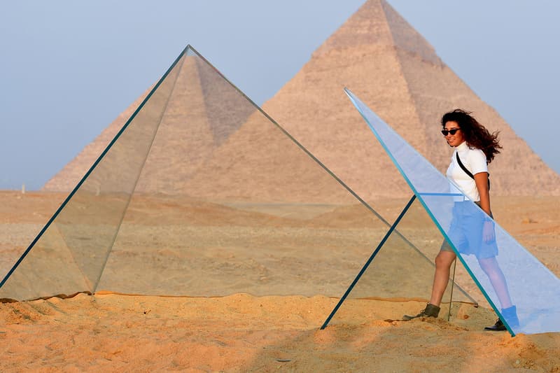 Giza Egypt Pyramids "Forever is Now" Art Exhibition UNESCO Simon Watson Art D'Égypte