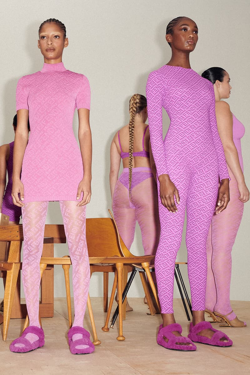 Take a Closer Look at the Fendi x SKIMS Collection Lookbook kim jones kim kardashian west kanye west lingerie ready-to-wear RTW capsule collection