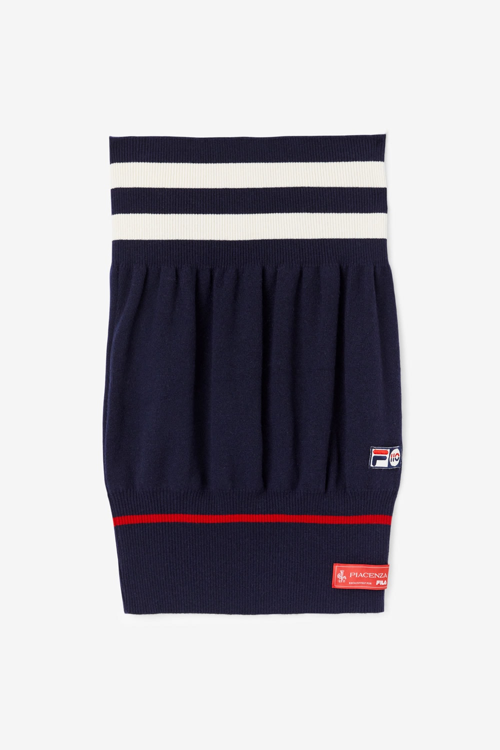 Fila Piacenza кашемир эксклюзивная ограниченная специальная серия юбилейная коллекция трикотаж шерсть унисекс зимняя шапка женская юбка с поясом Argyle Snow Time белые рок-свитера
