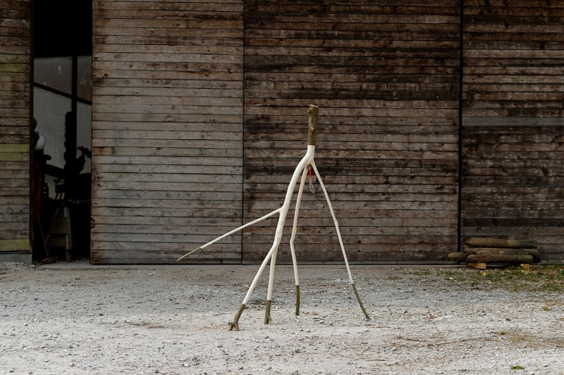 Folk x Hooke Park FW21 Collaboration Information release design outdoors nature architecture 