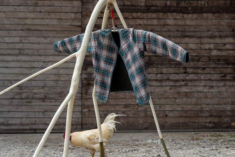 Folk x Hooke Park FW21 Collaboration Information release design outdoors nature architecture 