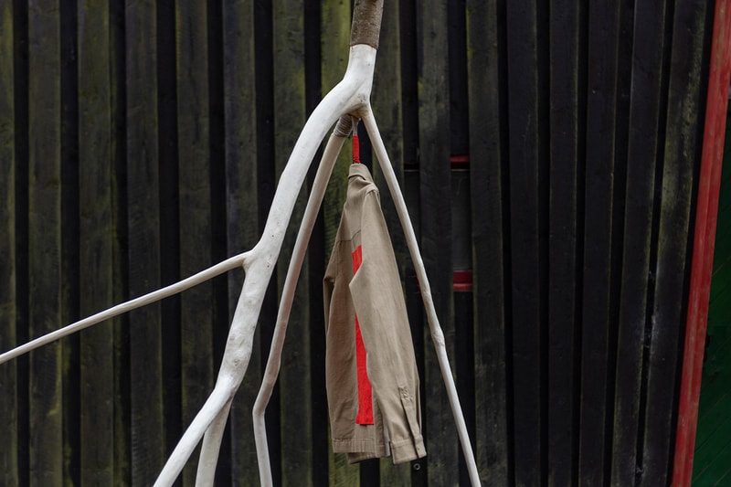 Folk x Hooke Park FW21 Collaboration Information release design outdoors nature architecture 