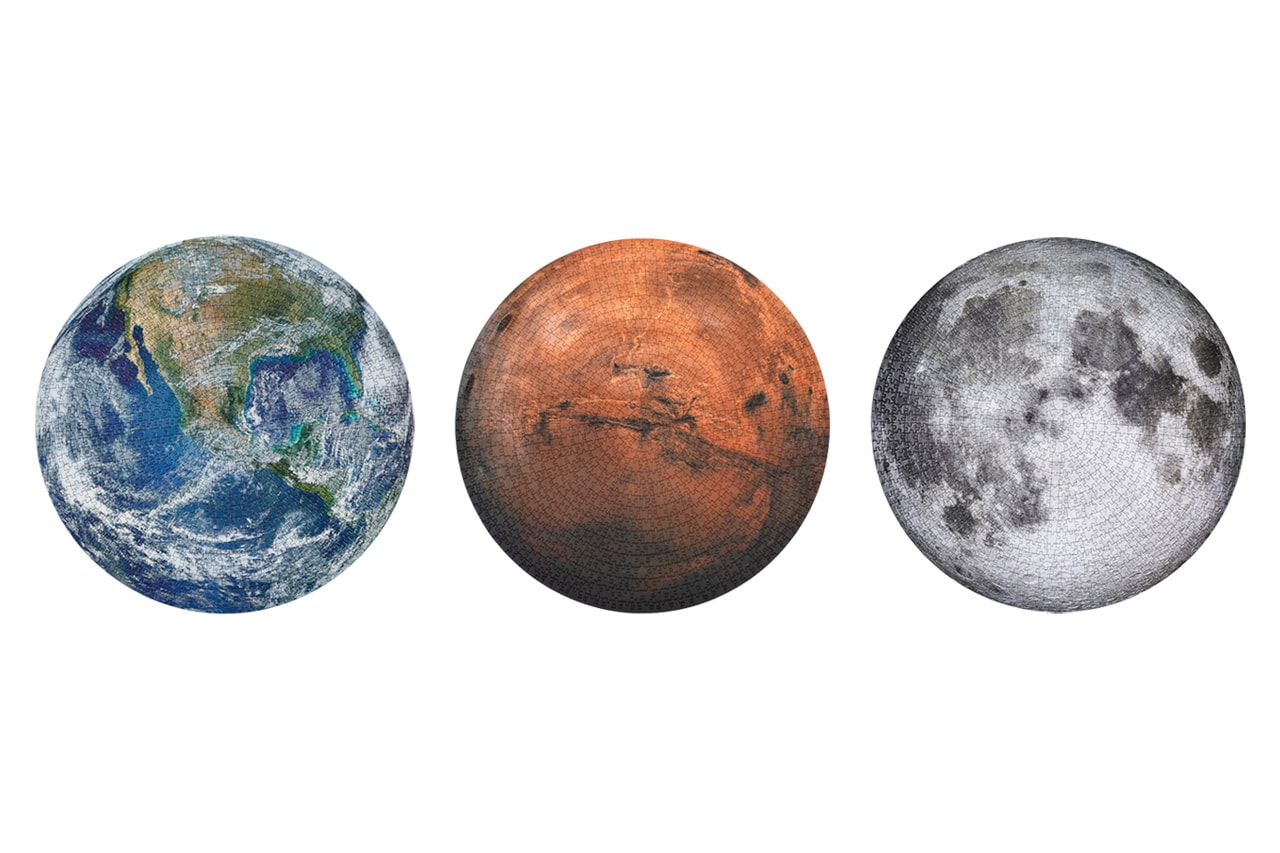 Four Point Puzzles Mars Planet Earth Moon Jigsaw