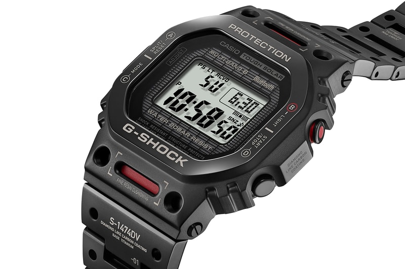 G-SHOCK Laser Etches DLC Titanium Case With Specifications and Warnings to Evoke Powered Suits of the Virtual World