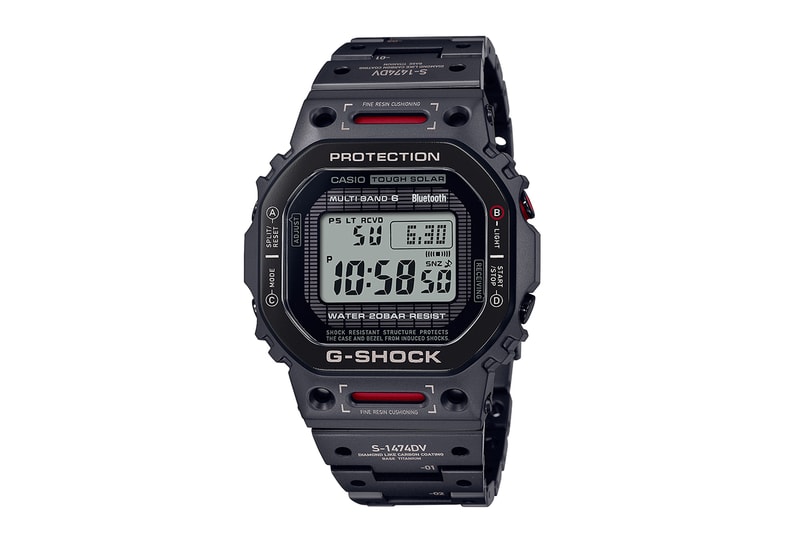 G-SHOCK Laser Etches DLC Titanium Case With Specifications and Warnings to Evoke Powered Suits of the Virtual World