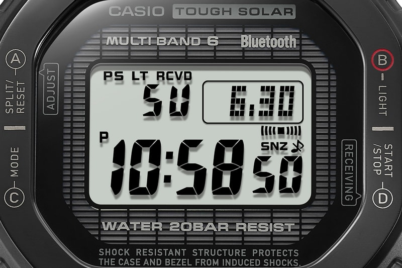 G-SHOCK Laser Etches DLC Titanium Case With Specifications and Warnings to Evoke Powered Suits of the Virtual World