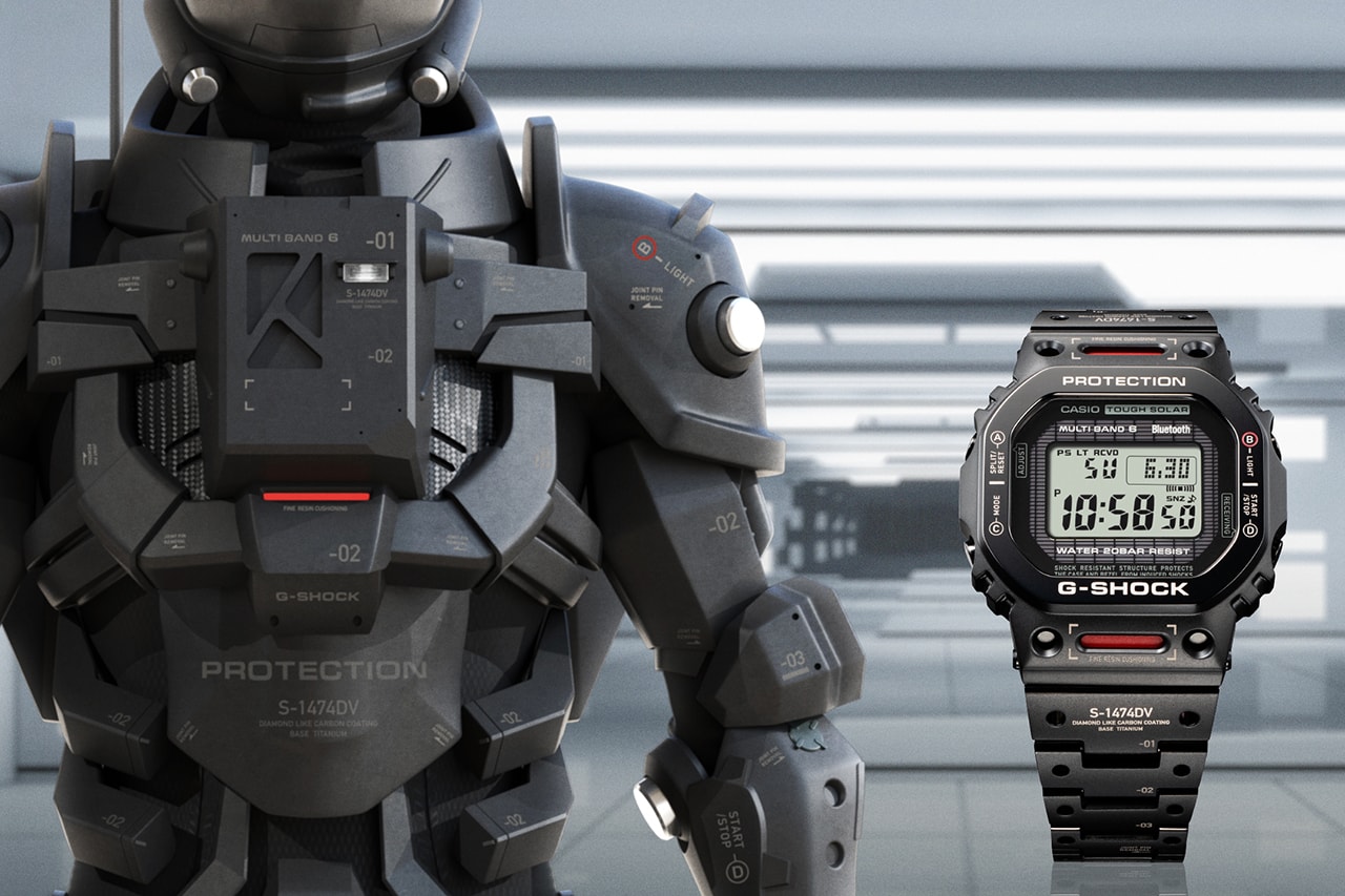 G-SHOCK Laser Etches DLC Titanium Case With Specifications and Warnings to Evoke Powered Suits of the Virtual World