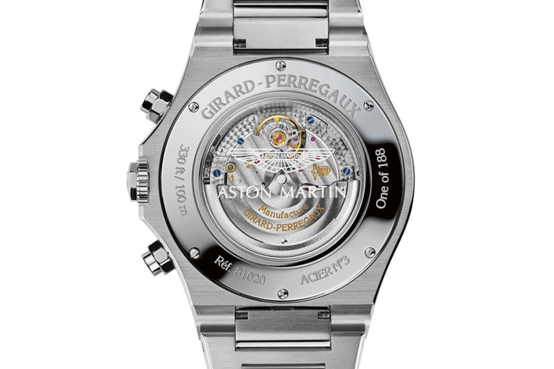 Girard-Perregaux Laureato Chronograph Aston Martin Edition Features British Racing Green Crosshatched Dial