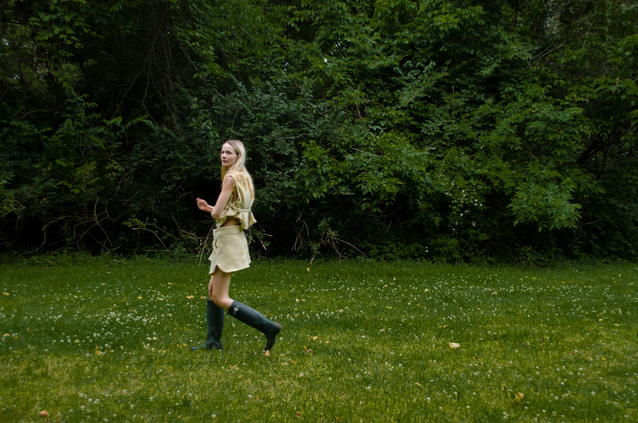 Izabelle clarke Patricia Falowo Alexandra Papaioannou Ce'ce Chen senior thesis collection t-shirt hbx designs fashion students instagram