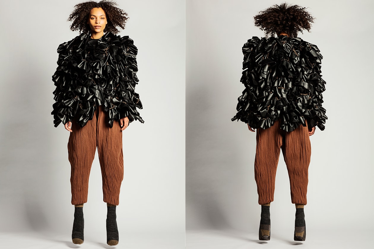 Izabelle clarke Patricia Falowo Alexandra Papaioannou Ce'ce Chen senior thesis collection t-shirt hbx designs fashion students instagram