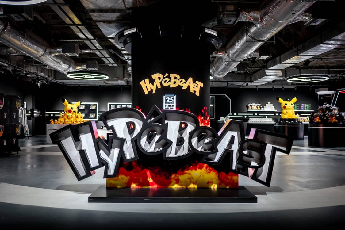Take a Closer Look at the HYPEBEAST Pokémon TCG 25th Anniversary BELOWGROUND Pop-up