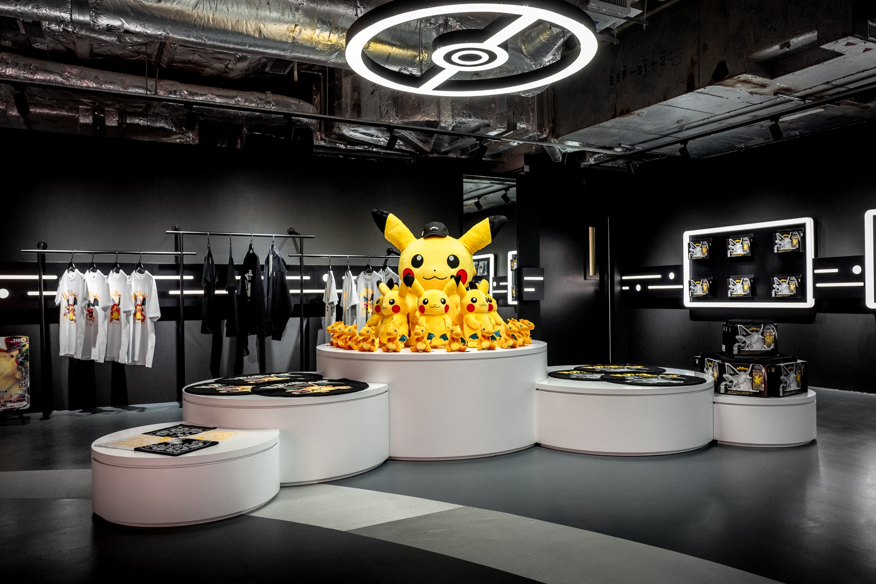 Closer Look at the HYPEBEAST Pokémon TCG 25th Anniversary BELOWGROUND Pop-up charizard pokemon tcg Hong Kong Retail