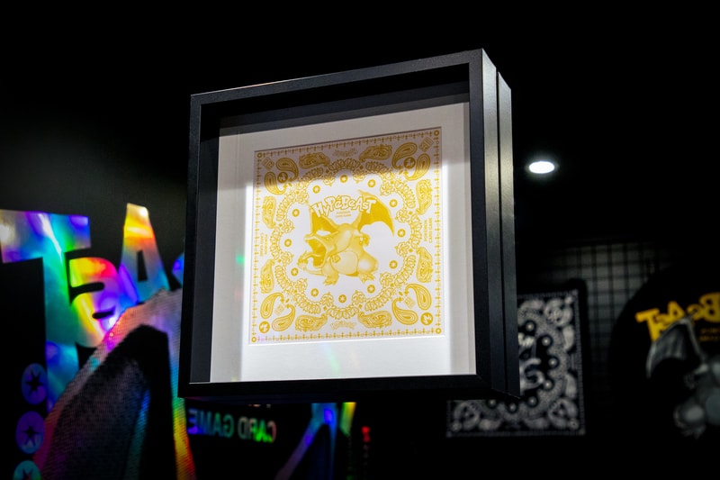 Hypebeast pokemon tcg 25th anniversary Sino Centre Popup closer look Charizard Mong Kok Hong Kong trading card game TCG retail pikachu blastoise venusaur 