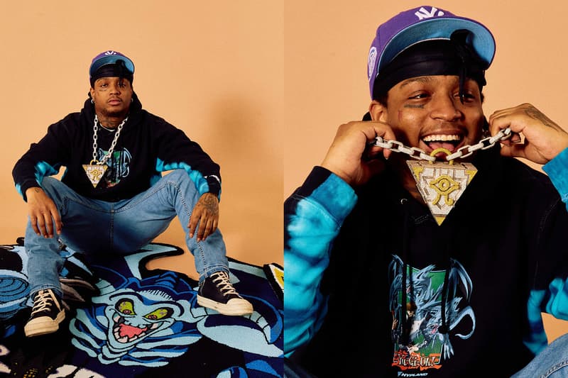 Hypland Yu-Gi-Oh! Ski Mask the Slump God Collection Lookbook tcg gaming Jordan Bentley Los Angeles 