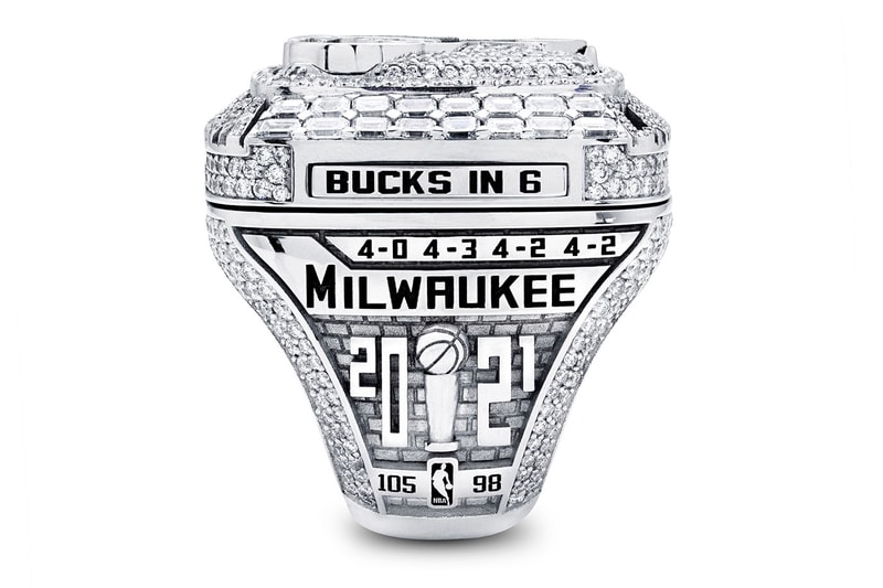 Jason of Beverly Hills Giannis Antetokounmpo Milwaukee Bucks championship ring pendant diamonds jewelry 