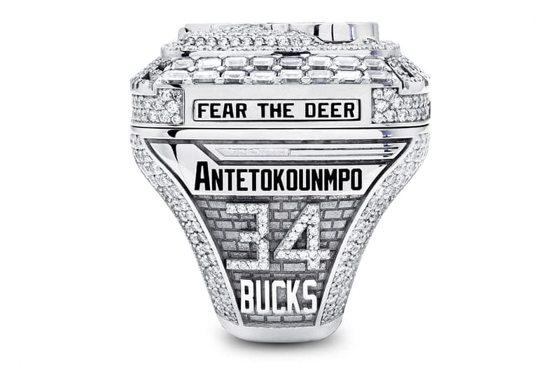 Jason of Beverly Hills Giannis Antetokounmpo Milwaukee Bucks championship ring pendant diamonds jewelry 