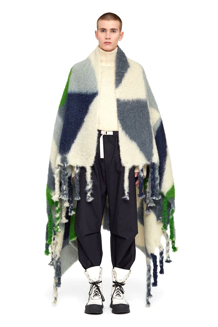 Jil Sander+ Mohair Wool Blankets Fall Winter 2021 Shawl Large Scarf Lenny Kravitz Look Luke Lucie Meier Release Information FW21