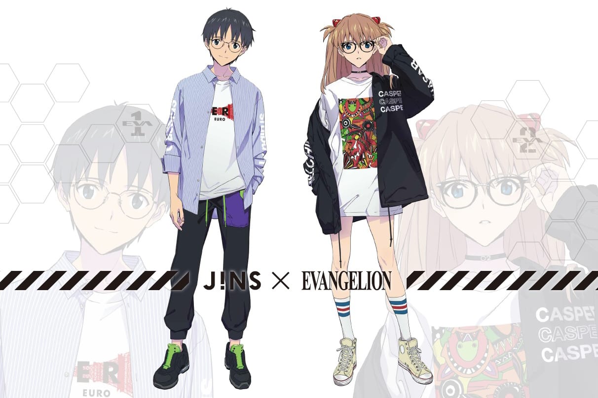 JINS x EVANGELION Collaboration Unit 02 With clear file Asuka Langley Design
