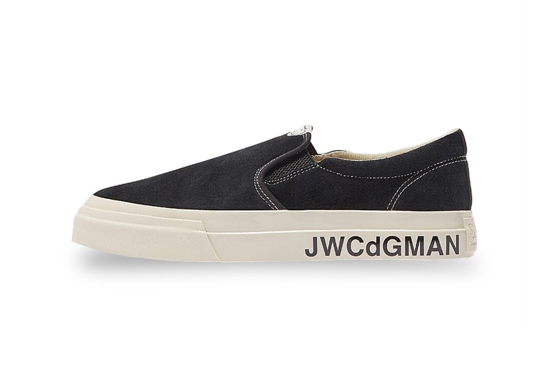 Junya Watanabe MAN x Stepney Workers Club Slip Ons JWCdGMAN Black Lister Collaboration Dover Street Market New York Release Information 