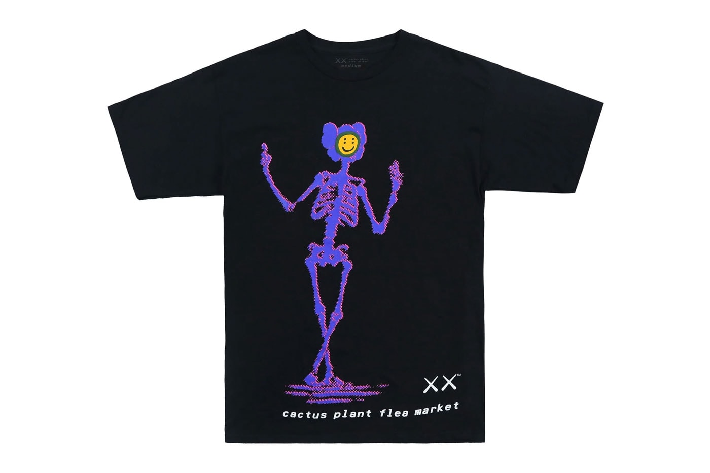 KAWS and Cactus Plant Flea Market Unveil New Halloween-themed Collaboration release information infinite archives spooky months skeleton figures pajam set reese's puffs general mills