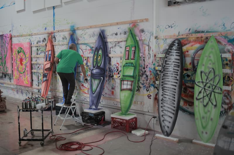 Kenny Scharf Parley for the Oceans Surfboards Art