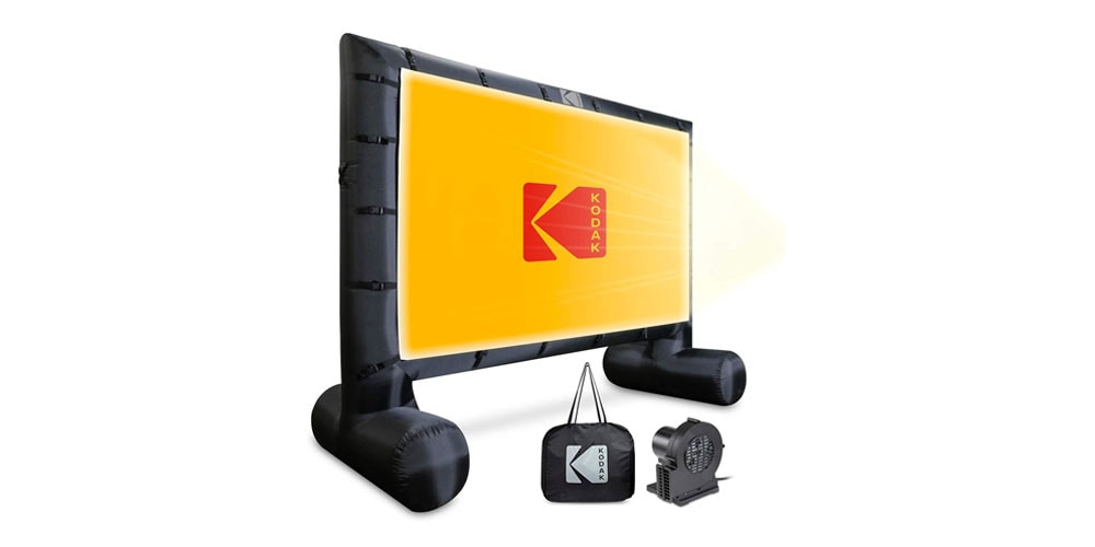 KODAK 17.5 foot Extra Large Inflatable Screen  home design entertainment outdoors backyard pool home projector 
