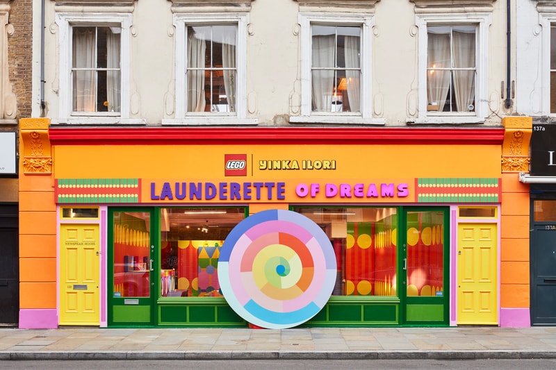 LEGO Yinka Ilori 'Launderette of Dreams' Installation