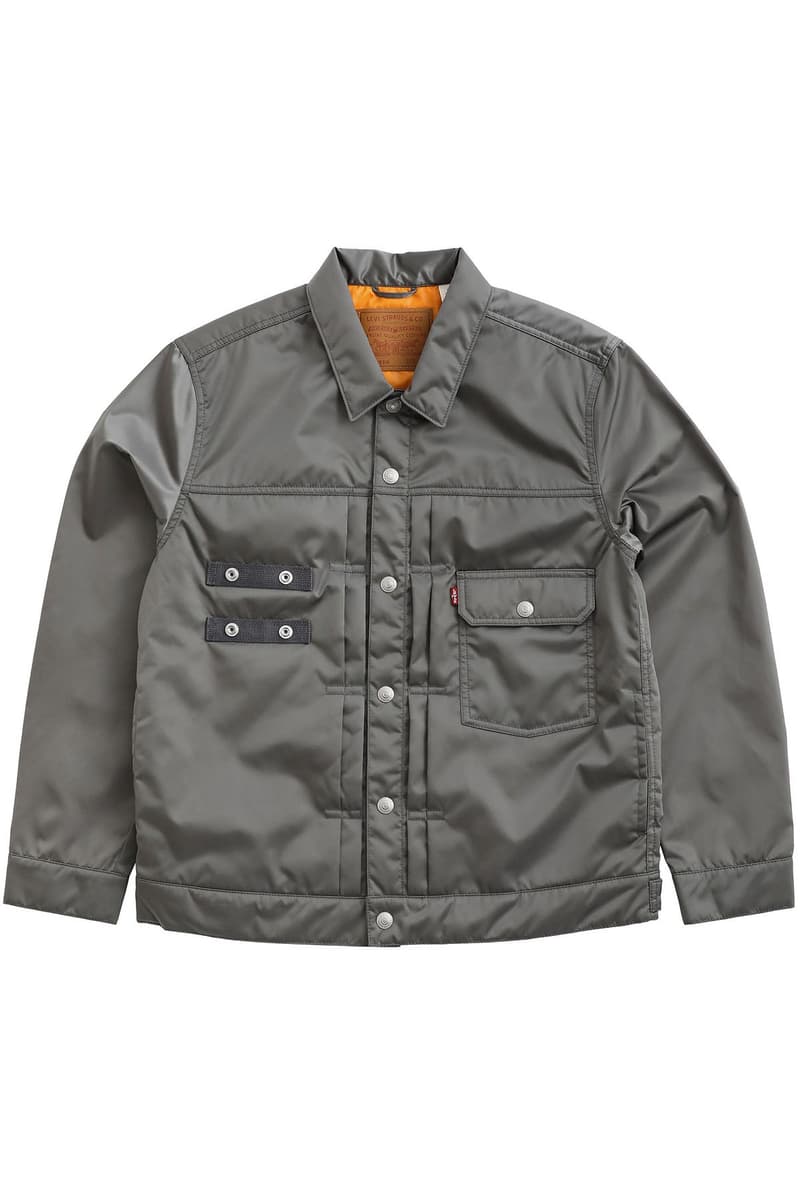 Levi’s x PORTER’s TYPE II Tanker Jacket Release Info Japan fashion nylon wallet iron blue silver gray