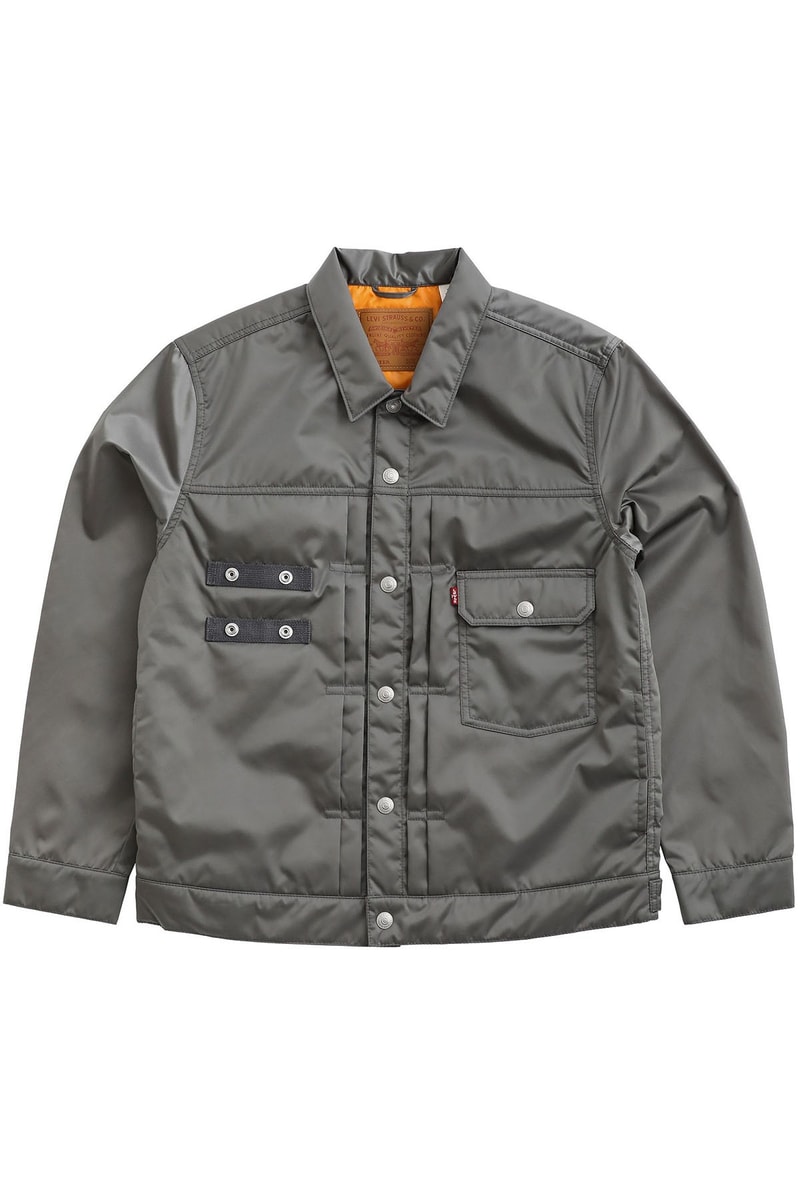 Levi’s x PORTER’s TYPE II Tanker Jacket Release Info Japan fashion nylon wallet iron blue silver gray