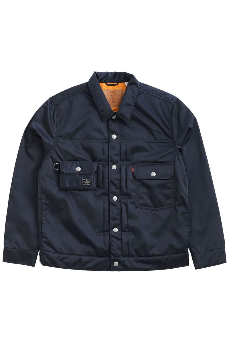 Levi’s x PORTER’s TYPE II Tanker Jacket Release Info Japan fashion nylon wallet iron blue silver gray