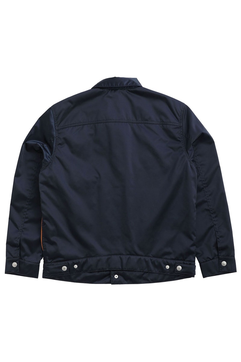 Levi’s x PORTER’s TYPE II Tanker Jacket Release Info Japan fashion nylon wallet iron blue silver gray