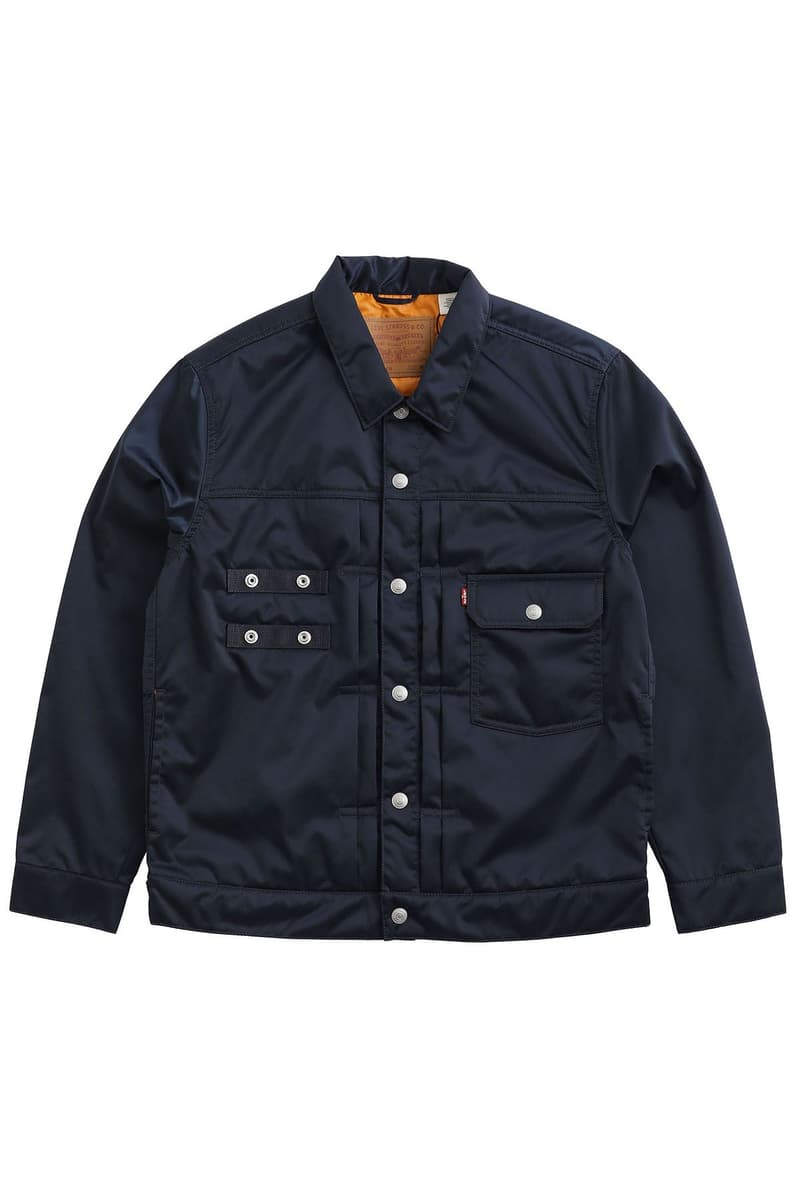 Levi’s x PORTER’s TYPE II Tanker Jacket Release Info Japan fashion nylon wallet iron blue silver gray