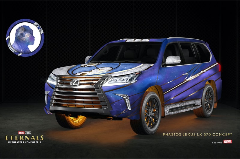 Lexus Reveals Marvel 'Eternals' Inspired Vehicles marvel studios mcu Ajak x Lexus GX druig gilgamesh lexus lx ikaris lexus ls kingo lexus rc f track edition makkari phastos lexus rc f lexus nx lc 500