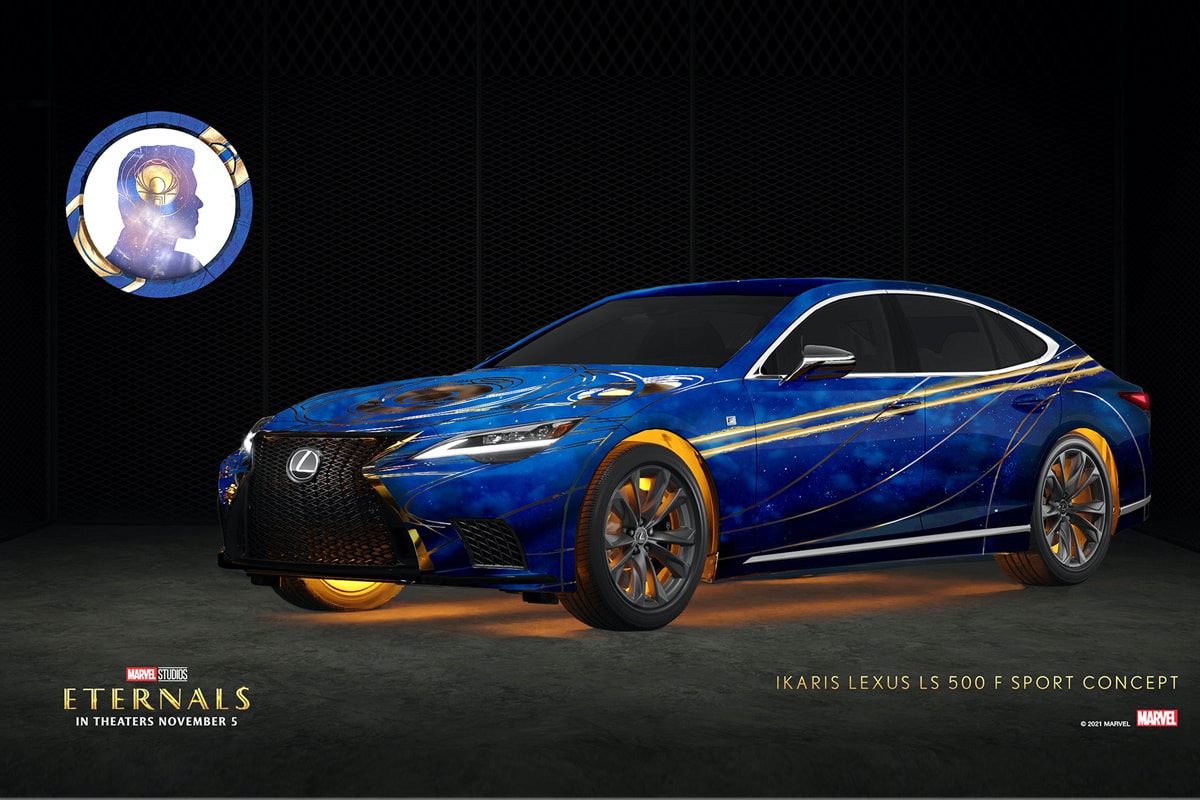 Lexus Reveals Marvel 'Eternals' Inspired Vehicles marvel studios mcu Ajak x Lexus GX druig gilgamesh lexus lx ikaris lexus ls kingo lexus rc f track edition makkari phastos lexus rc f lexus nx lc 500