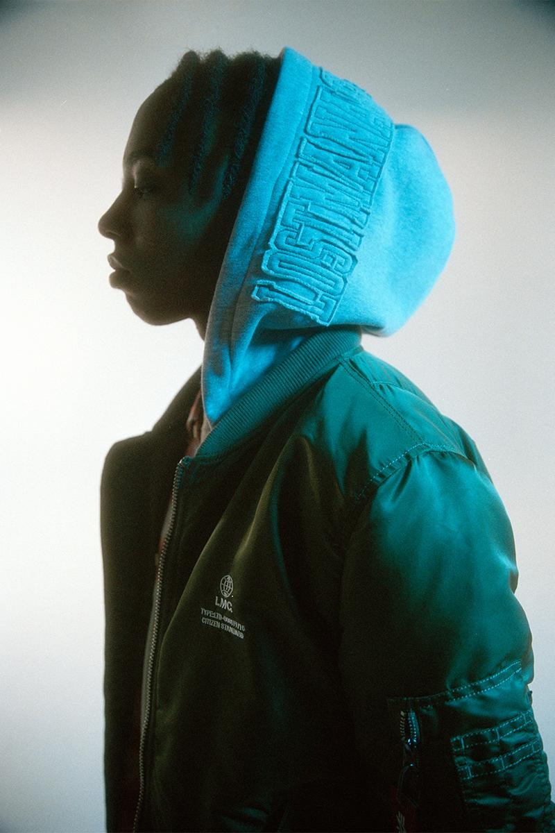 lost management cities alpha industries first collaboration three types of outwear hooded ma-1 jacket french terry US navy deck jacket memorial deck jacket sherpa mod jacket stitching lookbook release info