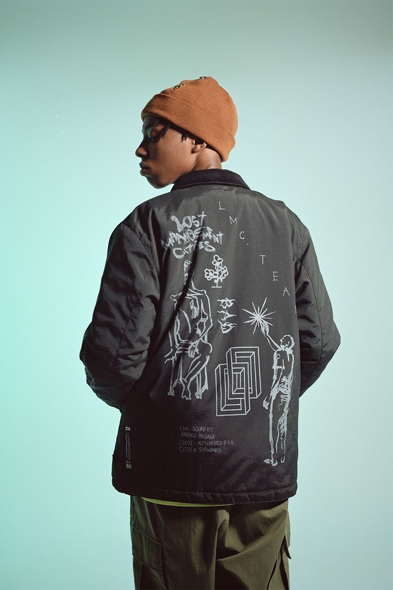 lost management cities alpha industries first collaboration three types of outwear hooded ma-1 jacket french terry US navy deck jacket memorial deck jacket sherpa mod jacket stitching lookbook release info