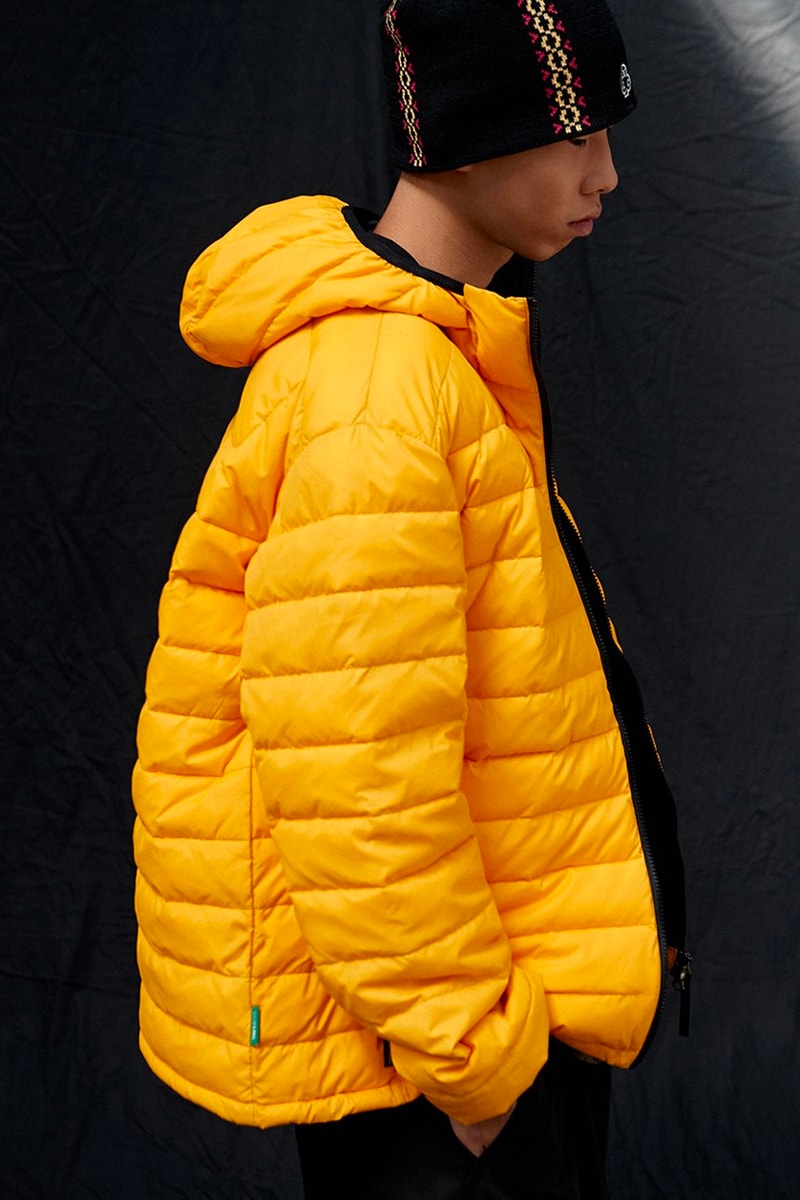 LMC lost management cities releases winter 2021 lookbook collection fleece jackets lightweight padding eco-friendly materials outwear puffer varsity layering mohair cardigan knit velour tracksuit two installments october 5 release info
