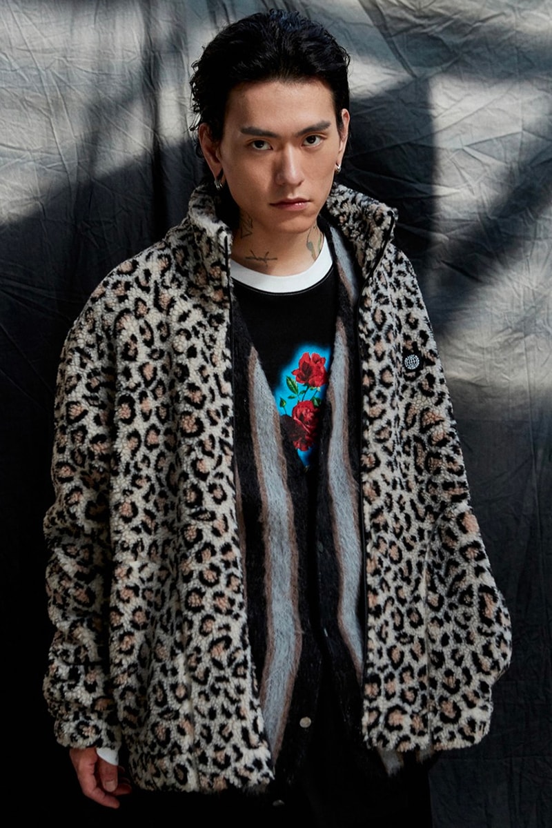 LMC lost management cities releases winter 2021 lookbook collection fleece jackets lightweight padding eco-friendly materials outwear puffer varsity layering mohair cardigan knit velour tracksuit two installments october 5 release info