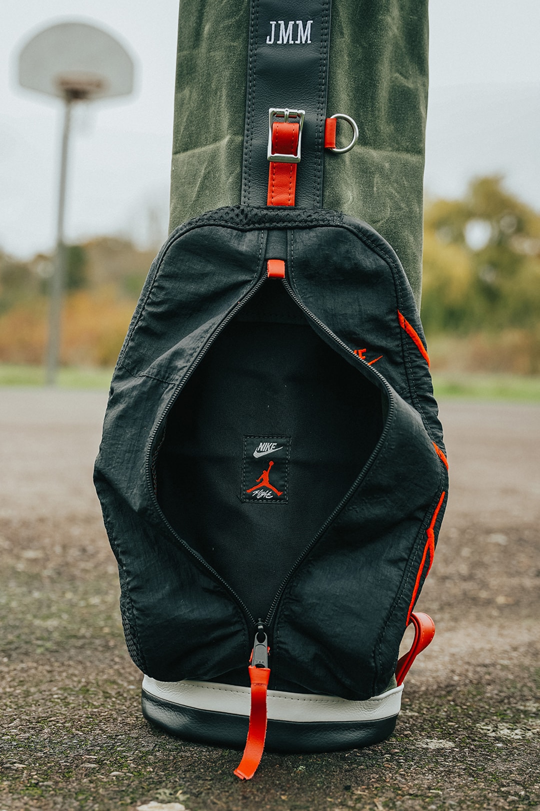 MacKenzie Upcycled Nike Flight Jacket Walker Golf Bag Jordan Repurpose