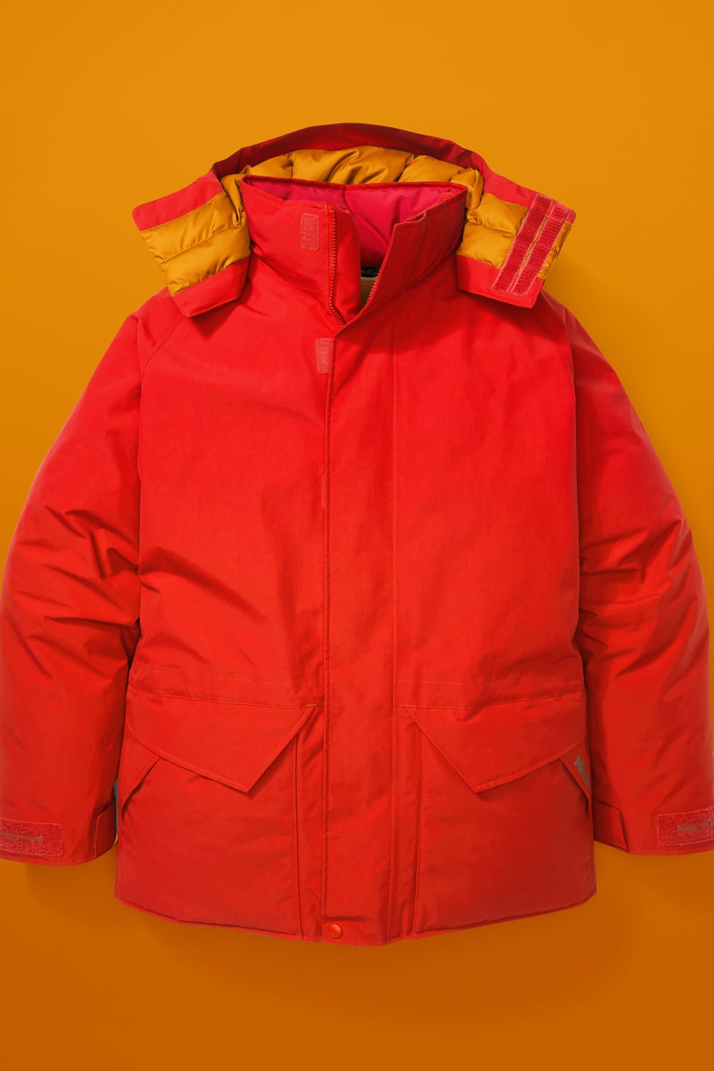 marmot mammoth parka basecamp coat biggie big boy new york city east coast blue white red orange colorways 