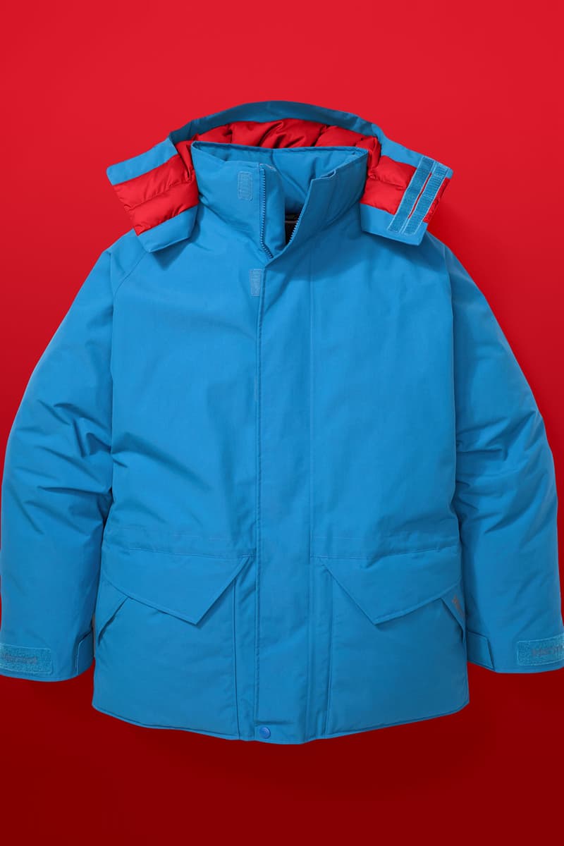 marmot mammoth parka basecamp coat biggie big boy new york city east coast blue white red orange colorways 