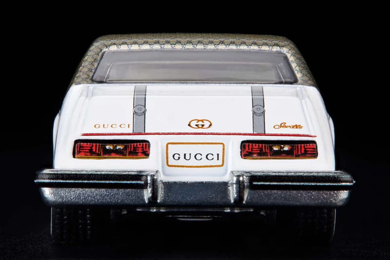 Mattel Creations Inc Hot wheels collectible gucci 100th anniversary limited edition cadillac seville october 18 Italian detroit vinyl top gold radwood custom car 1:6 display case  release info