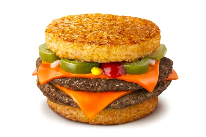 McDonald's Japan New Wildly Spicy Double Cheese Rice Burger Gohan Kara Dabuchi