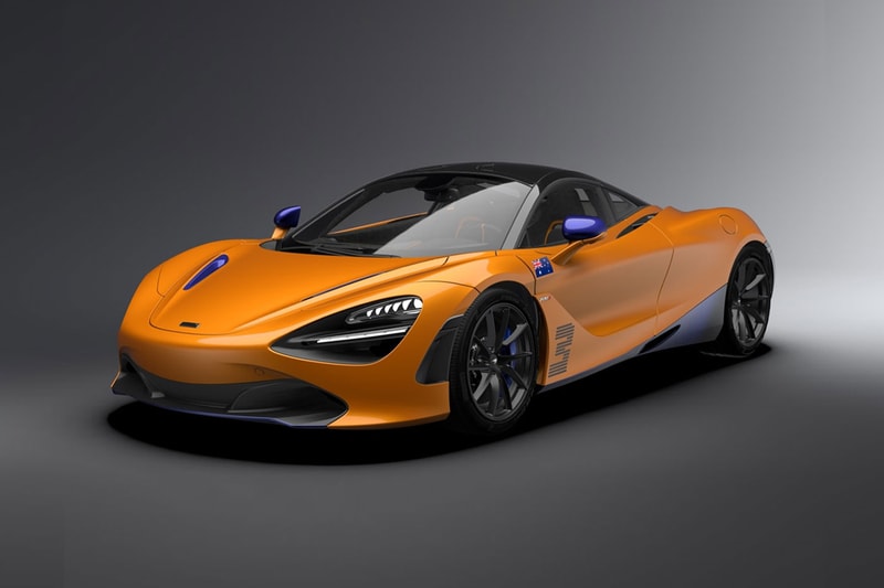 Mclaren 720s MSO Daniel Ricciardo Edition Australia Honey Badger F1 racing supercars Papaya Spark Orange Burton Blue 