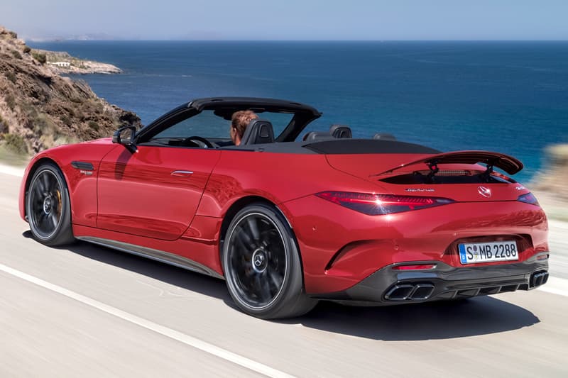 Mercedes-AMG SL 2022 Soft Top Roadster Convertible SL63 SL55 V8 4MATIC+ Active Aerodynamics Sportscar German Release Information Price Speed Performance