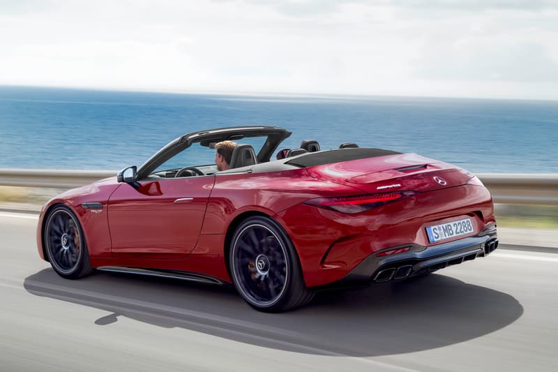 Mercedes-AMG SL 2022 Soft Top Roadster Convertible SL63 SL55 V8 4MATIC+ Active Aerodynamics Sportscar German Release Information Price Speed Performance
