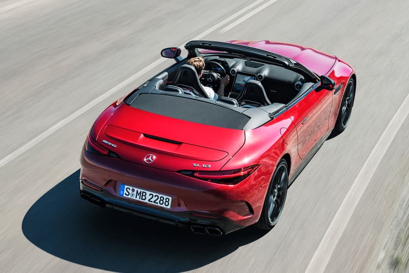 Mercedes-AMG SL 2022 Soft Top Roadster Convertible SL63 SL55 V8 4MATIC+ Active Aerodynamics Sportscar German Release Information Price Speed Performance