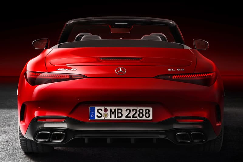 Mercedes-AMG SL 2022 Soft Top Roadster Convertible SL63 SL55 V8 4MATIC+ Active Aerodynamics Sportscar German Release Information Price Speed Performance