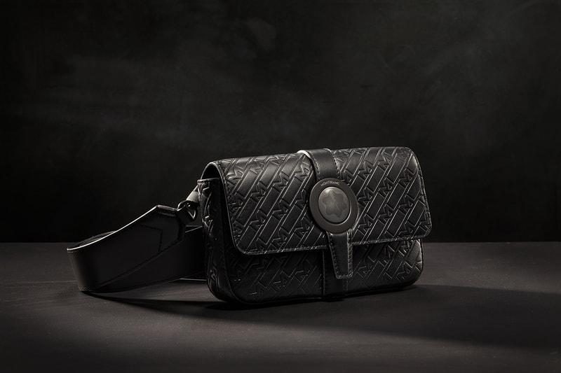 montblanc ultrablack headphones accessories leather premium luxury gallery france berlin exhibition peggy gou pen backpack purse all-black emblem embossed